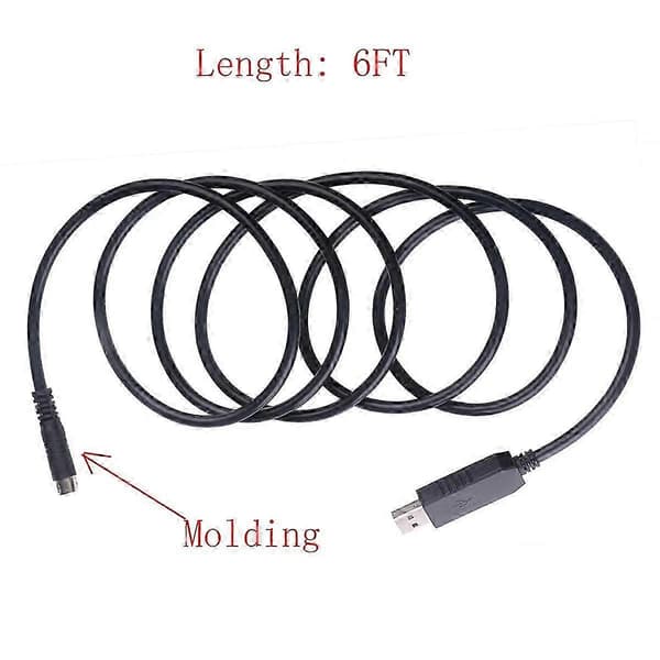PL2303GT USB til RS232 8 Pin DIN Adapter Konverterkabel for Programmering
