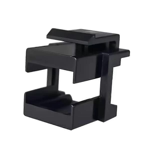 50 stk. RJ45 Keystone Jack Coupler Vægplade Patchpanel Blindplade til RJ 45 Keystone Ramme RJ45 LC & SC Coupler Sort Black