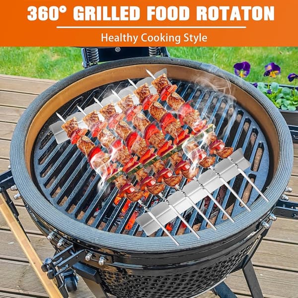 bitar - Spydholder - Spydstativ i rustfrit stål - Grillspydholder - Spydstativ i rustfrit stål - Shish kebab - grill i rustfrit stål