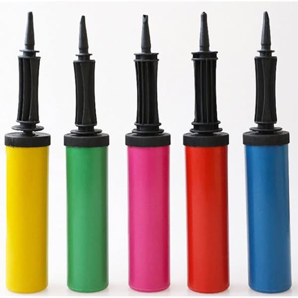 2-pak ballonpumpe, dobbeltvirkende, ergonomisk design, holdbart materiale, til festdekoration.