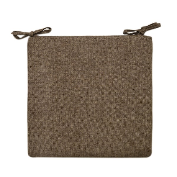 Firkantet Stolpute Bomull Lin Sittepute For Spisestue Terrasse Hjem Sofa Balkong Kontor Innendørs Utendørs Hagebenk Sittepute Green 40x40cm