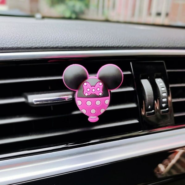 Söt Mouse Car Parfym Air Freshener Cartoon Mouse's Auto Avgashål Aromaterapi Clip Partihandel
