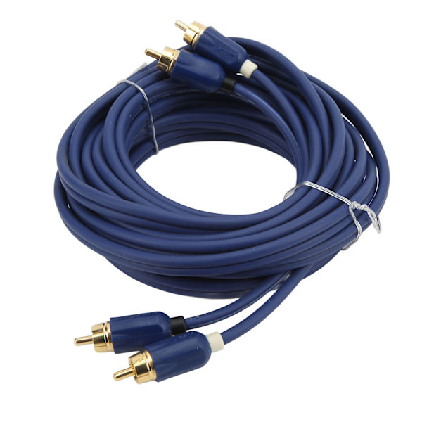 RCA Lydkabel 5m Blå Elastisk Ren Kobber Holdbart Bilforstærkerkabel