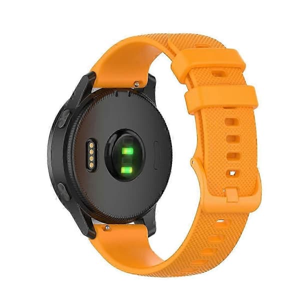 För Garmin Vivoactive 4 22mm Silikon Armbandsur Orange