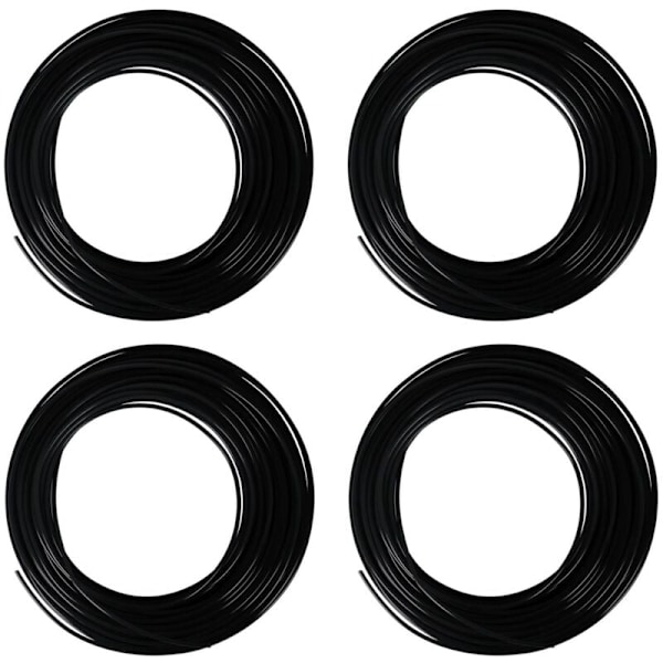 4x 1,75 mm PLA 3D-kynän Filamentti 10M (Musta PLA)