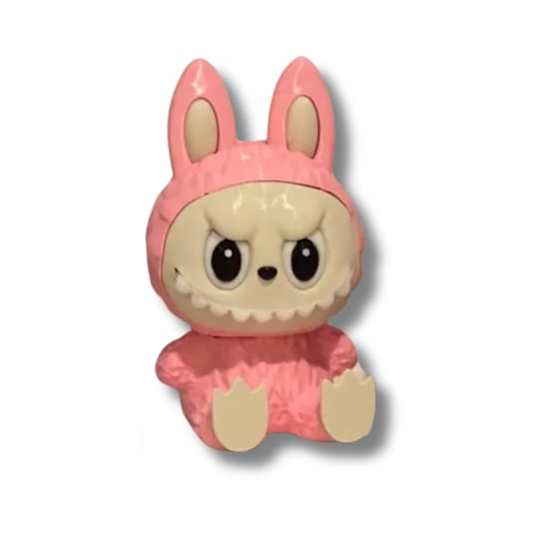Labubu Pop Mart Monsters Spännande Bordsfigur Leksak Rosa M Pink m