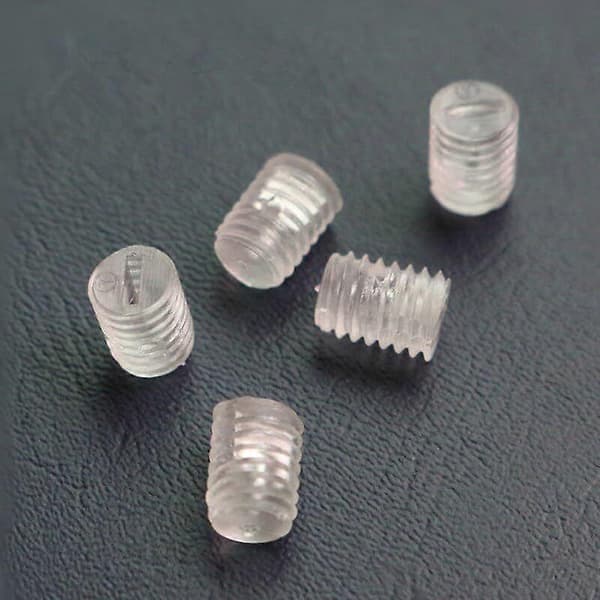 100 st Nylonskruvbultar Spårade Ställskruvar M5*10mm