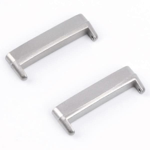 1 par metallarmbandsadapter för Fitbit Versa 4 Sense 2 Silver Silver