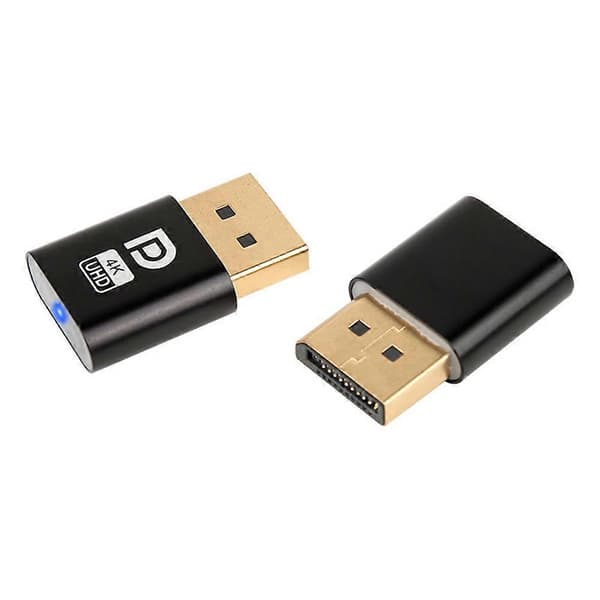 4K Displayport Dummy Plug DP Display Adapter EDID Hovedløs Ghost Emulator Desktop Tilbehør til PC