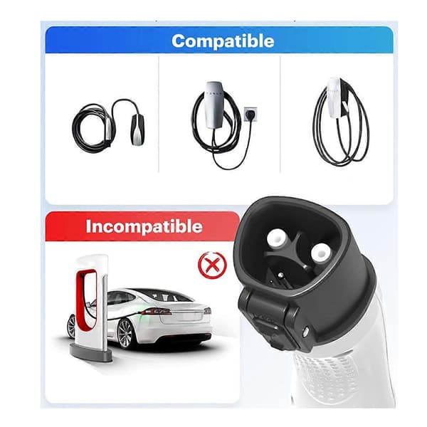 Adapter fra Tesla til J1772, Maks. 60 Amp 250V