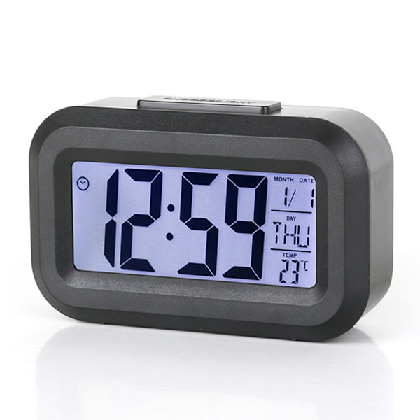LED Digital Väckarklocka Elektronisk Digital Alarm Skärm Skrivbord Bordsklockor För Hem Kontor Bakgrundsbelysning Snooze Kalenderklocka Astronaut