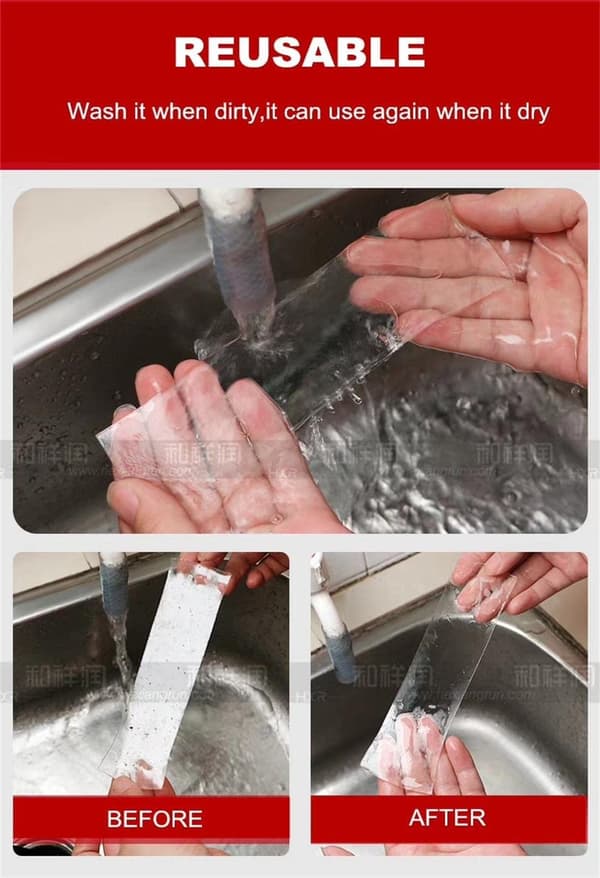 Strong Nano Double Sided Tape - Washable and Removable - Reusable for Mounting Style-1