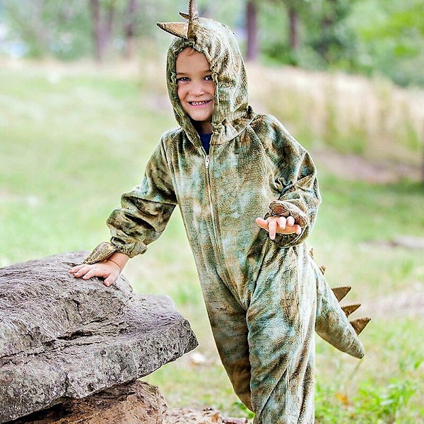 Jurassic World Dinosaurie Cosplay Barnkostym för Roliga Halloween Rekvisita 120 between 130cm