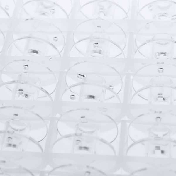 25 stycken symaskinspoler, plastspolar Symaskinsspolar med förvaringslåda (transparent)