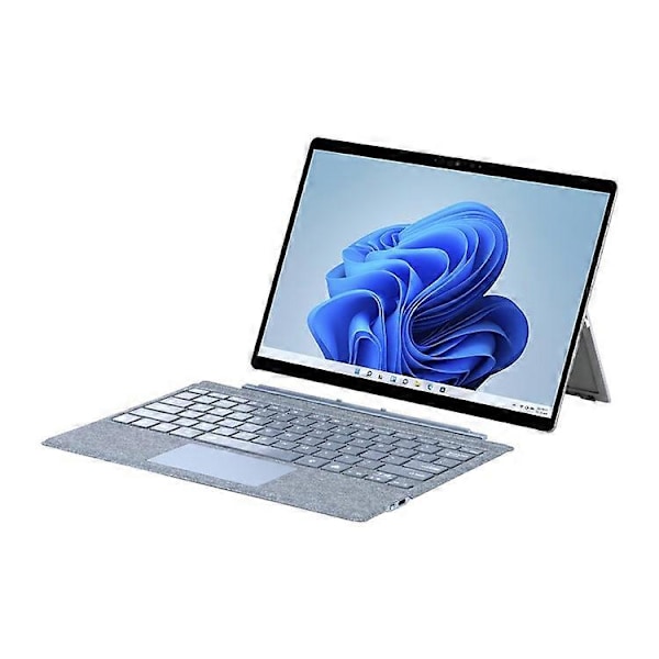 1089D Compatible Colorful Backlit Bluetooth Keyboard with Touchpad for Microsoft Surface Pro 7+ / 7 / 6 / 5 / 4 / 3 LightBlue