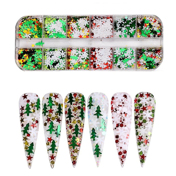 Nail Art Stickers, Christmas Nail Art Stickers Dekaler Självhäftande Nail Stickers, Christmas Nail Stickers Colorful