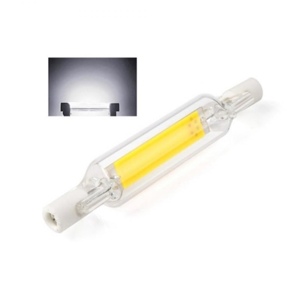 R7S 5W LED-lampa glasrör för att ersätta halogenlampa lampa längd 78mm AC 110v kall vit