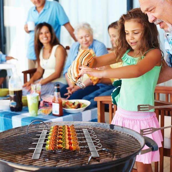 bitar - Spydholder - Spydstativ i rustfrit stål - Grillspydholder - Spydstativ i rustfrit stål - Shish kebab - grill i rustfrit stål