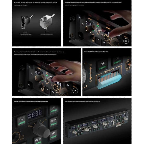 WINWING PAP3 Flight Simplayer MCP Kontrollpanel Simulator FÖR PMDG 737/ZIBO iFkT