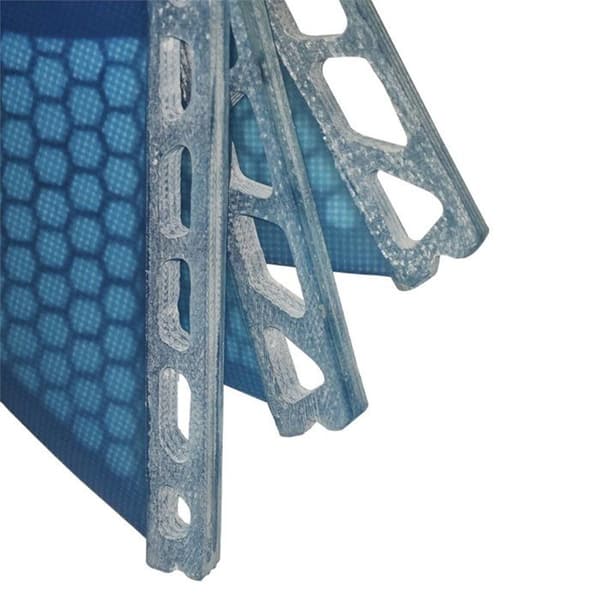Surf Finner - Sæt med 3 mørkeblå Thruster Finner, Glasfiber med Tab