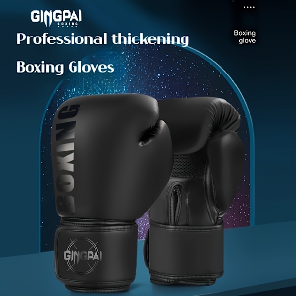 Boxningsträningshandskar, par, 8oz/10oz, för nybörjare och avancerade boxare, slitstarka boxningshandskar i läder blanco rosa 8 Oz