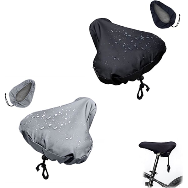 2-pack Waterproof Bicycle Saddle Covers - Rain Saddle Covers