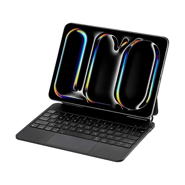 Magic Keyboard för Pro 11 (2024), Smart Magnetiskt Tangentbordsfodral Black