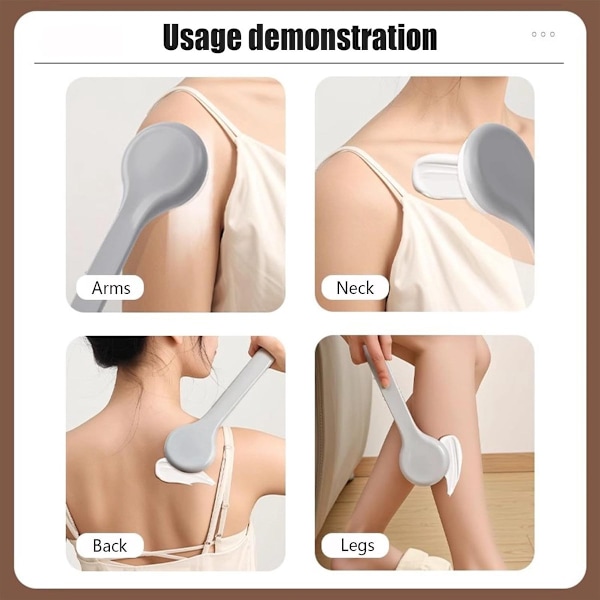 Cream Applicator - Professional Back Brush - Comfortable Ergonomic Grip - Back Applicator - Cream Applicator