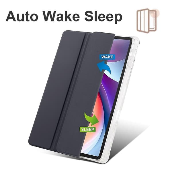3-fold Læder Etui Til Lenovo Tab M11 / Xiaoxin Pad 11 2024 Black