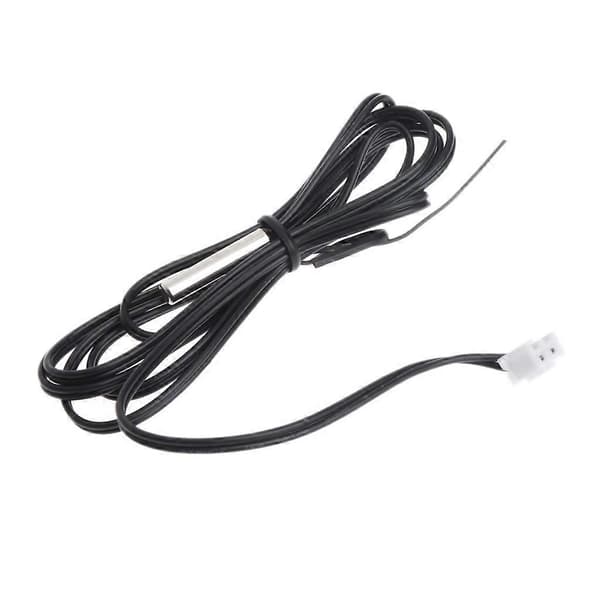 Digital termometer DC4-28V Röd + Grön Dubbel med NTC Vattentät Metallsensor Temperatursensor Enkel att installera Black