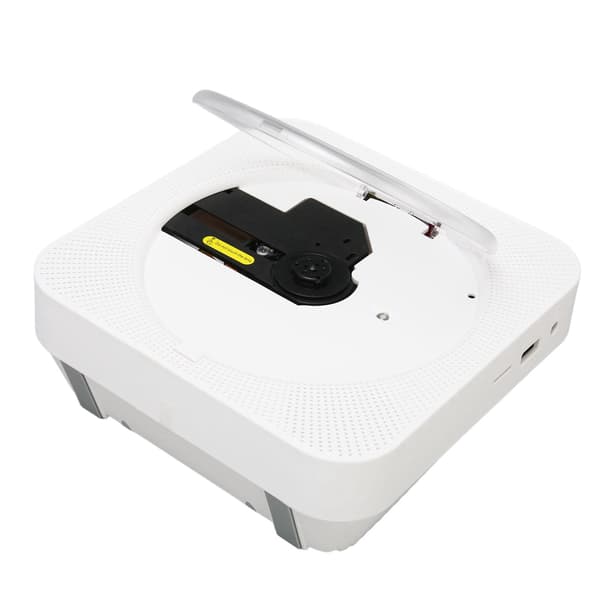 Skrivebords-CD-spiller, multifunksjonell HiFi-stereo, bærbar Bluetooth-CD-spiller med timerfunksjon for innendørs bruk