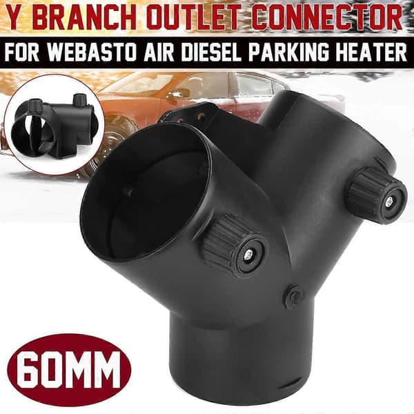 60 mm Y-formet parkeringsvarmer med dobbelt ventilklap til luftvarmer