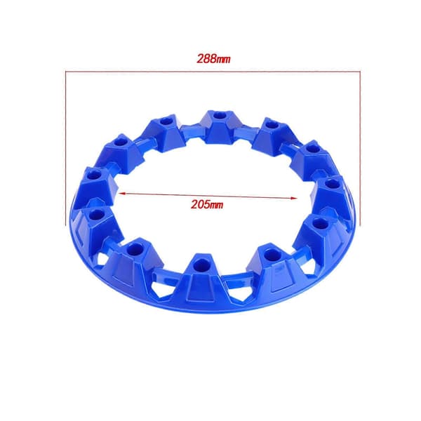 Generisk ATV Fælgbeskyttelse Dekor Modifikation Dele Multiformål Blue 10 Inches