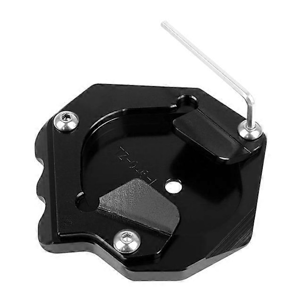 Yhteensopiva Yamaha XT 1200 Z Super Tenere 1200 XT1200Z XT1200ZE moottoripyörän CNC-jalkatuki sivutelineen laajennuslevyn kanssa Black-no logo