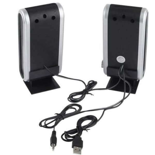 USB-högtalare - SODIAL - 2-vägs - 600W - Integrerad volymkontroll - Trådbunden
