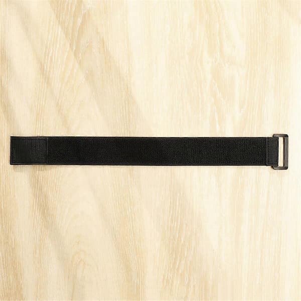 25x600mm 10-delt elastisk armrem blød elastisk fastgørelse vandtæt taske elastisk spænde Str Black