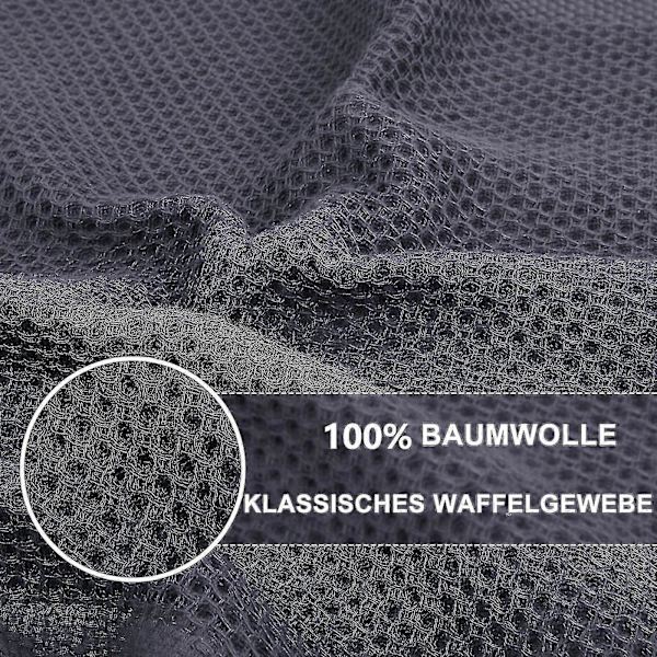 6-pack 100% Cotton Terry Dishcloths Kitchen Dish Cleaning Hanging Loop Dark Gray Dark gray 34*73cm