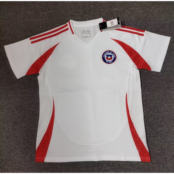 2024 EM Frankrike drakt Italia landslag England Spania Brasil fotballdrakt Chile Bortedrakt Chile Away XXL