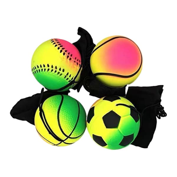 Studsboll, Elastisk handledsträningsboll 4-delars set för gym, hem, barn