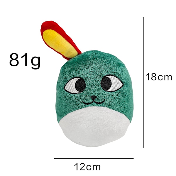 Poppy Playtime Bobby Perifer Plushdocka Plyschleksaker Green Cluster