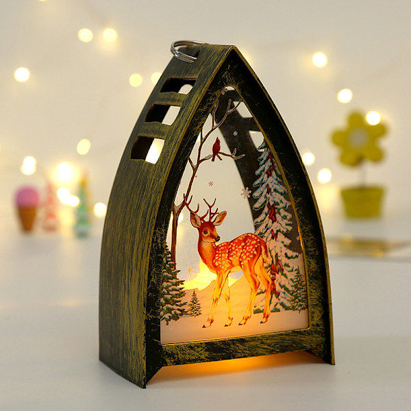 Julbrosch original söt tomte älgbrosch studenter manliga och kvinnliga julklappspåsar accessoarer ca 1,5 * 2,8 cm