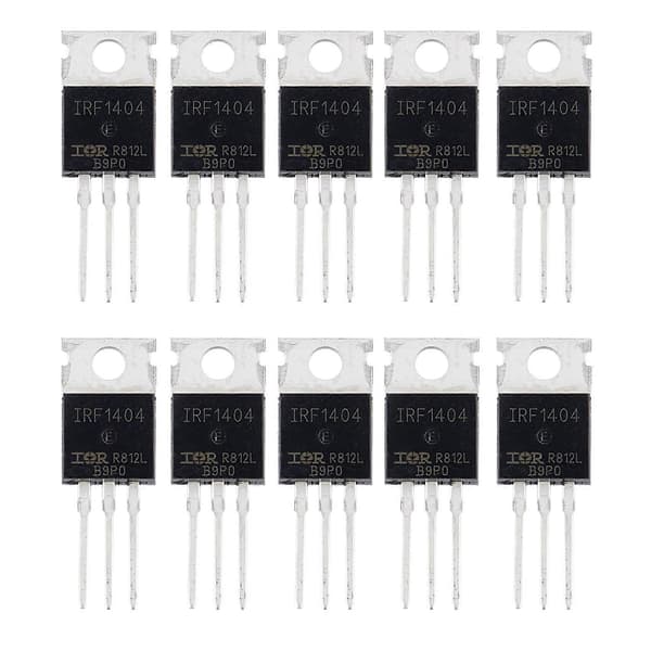 10 st MOSFET Transistor IRF1404 black  silver