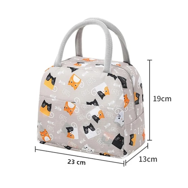 Bärbara Lunchväskor Termisk Isolering Lunchlåda Förvaringsväska Barns Lunchlåda Väska Picknick Förvaring Stor Kapacitet Tote blue
