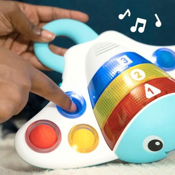 BABY EINSTEIN Ocean Explorers Pop & Explore musikleksak, 6 tryckknappar, 6 månader