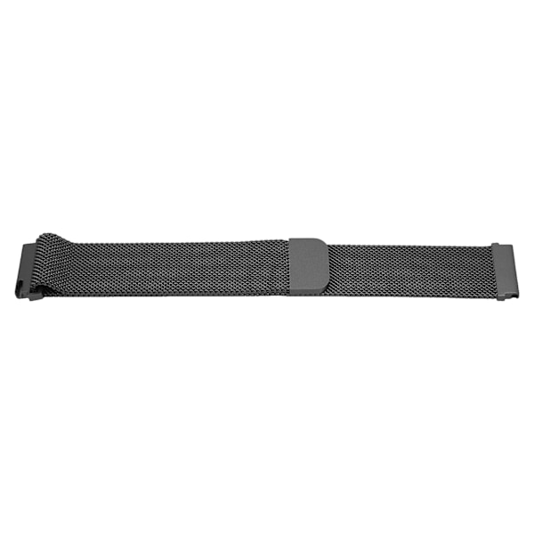 20 mm metal mesh urrem i rustfrit stål med hurtigudløsning, generel urrem til Galaxy Watch, til Vivoactive HR, til Amazfit GTS 2 Mini, sort
