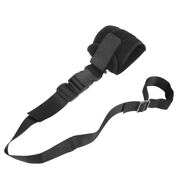Pasienters lemmerestriksjonsstropp Eldre håndledd ankel fikseringsbelte begrensninger stropp Black Lower Limb