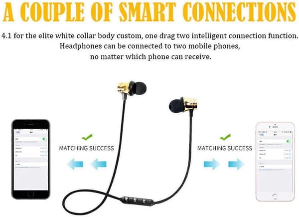 Magnetisk Bluetooth-headset 4.2 Trådløst Bluetooth-headset, Sports Bluetooth-headset, Mobiltelefon-headset