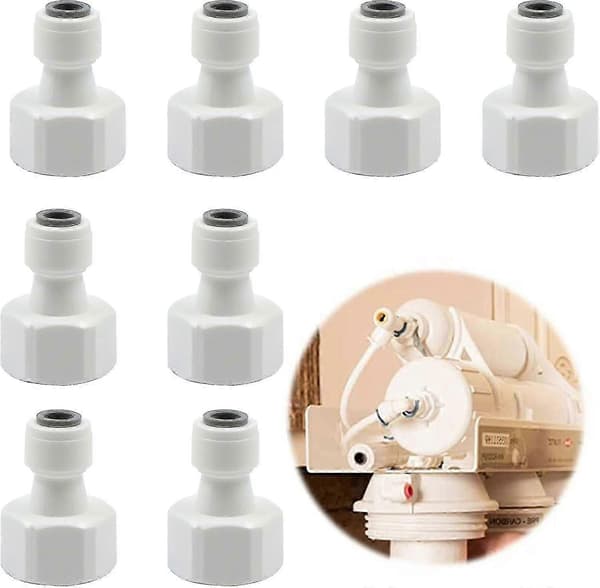 8 kpl Vesisuodatinadapteri 1/2\" - 1/4\"