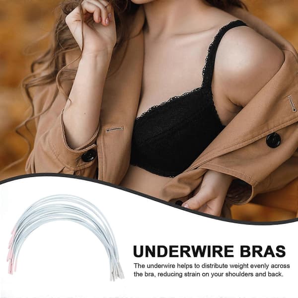 10 Par Erstatning Underwire BH Underwires Erstatninger Underwire BH-er Kompatible med Kvinner Underwire BH-reparasjon