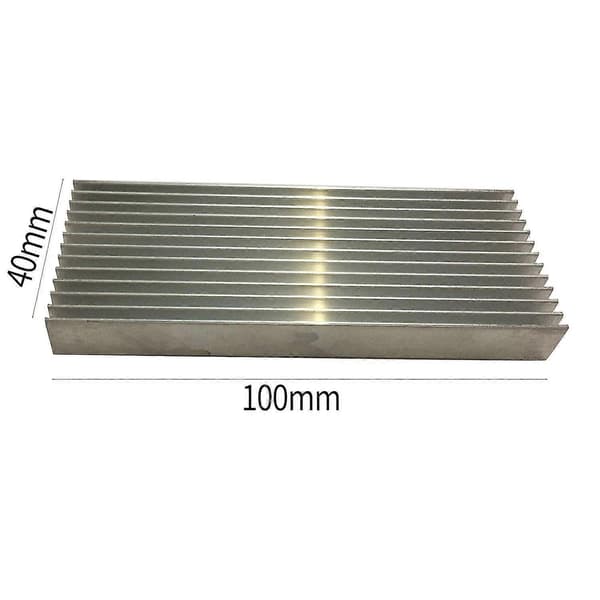 3 stk. Effektforstærker Køleplade Køleprofil 100x40x11mm